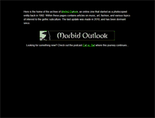 Tablet Screenshot of morbidoutlook.com